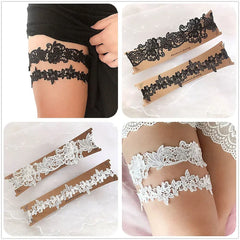 K02 Fashion Soft Sexy Lace Garter Belt for Women Lace Belt Legs Ring Bridal Garter Set Bride Wedding Accessories Bride Garter