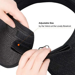 Women Summer Visors Hat Hat - Stylish and UV-Resistant for Outdoor HikingFoldable Sun Cap Wide Large Brim Beach Straw Hats Chape