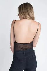 Women's Embroidery Transparent Floral Top - Femstylo