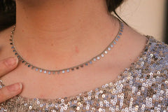 Sabrina Necklace in Rhodium Filled - Femstylo