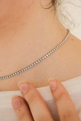 Josephine Necklace in Rhodium Filled - Femstylo