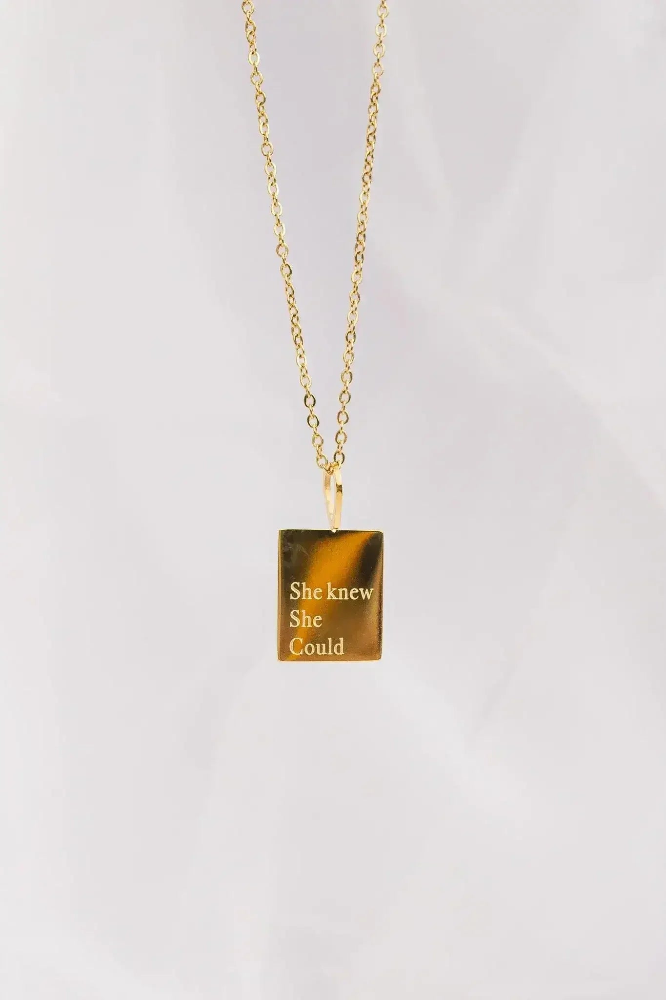 "She Knew She Could" Necklace - Femstylo