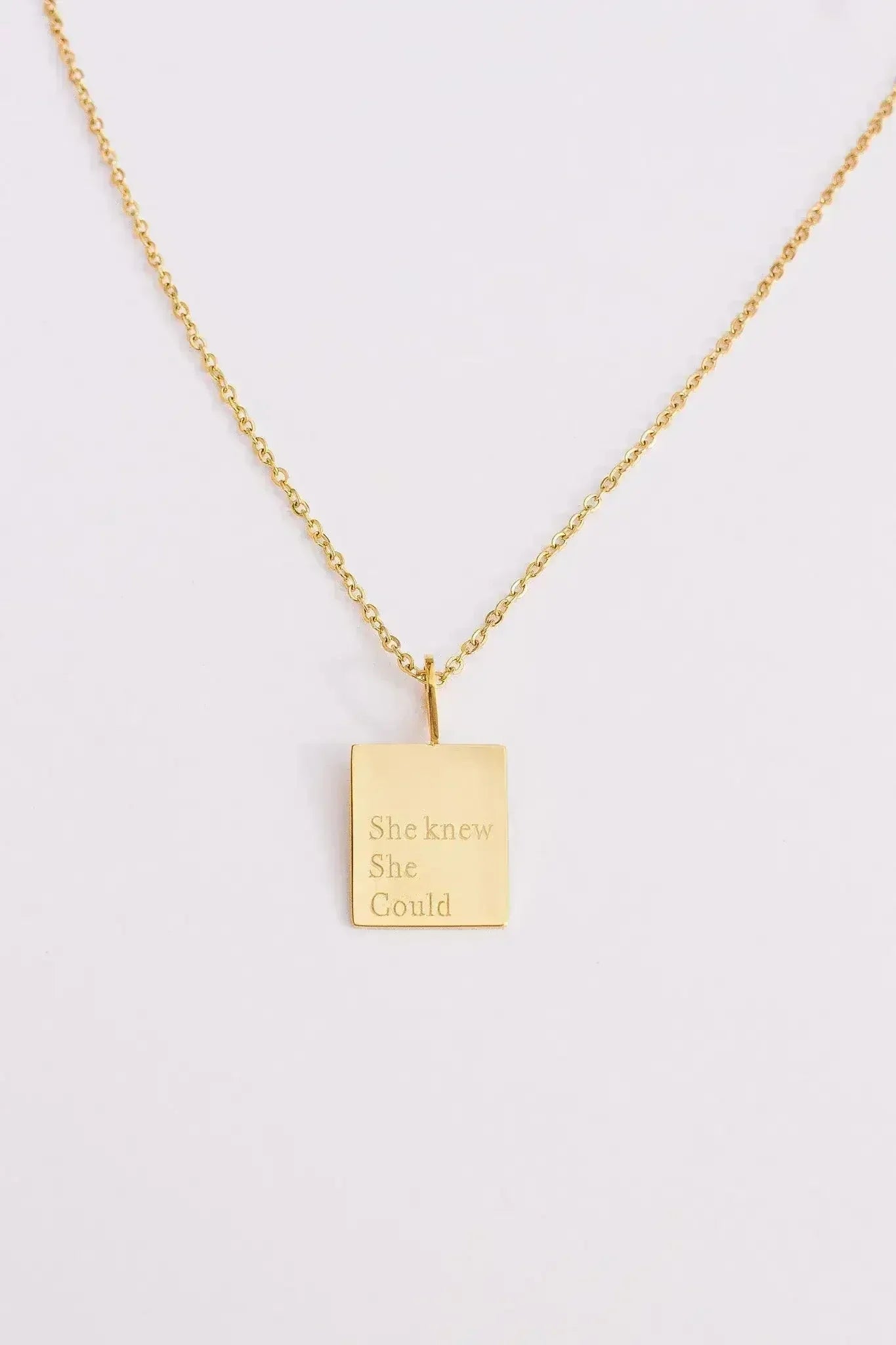 "She Knew She Could" Necklace - Femstylo