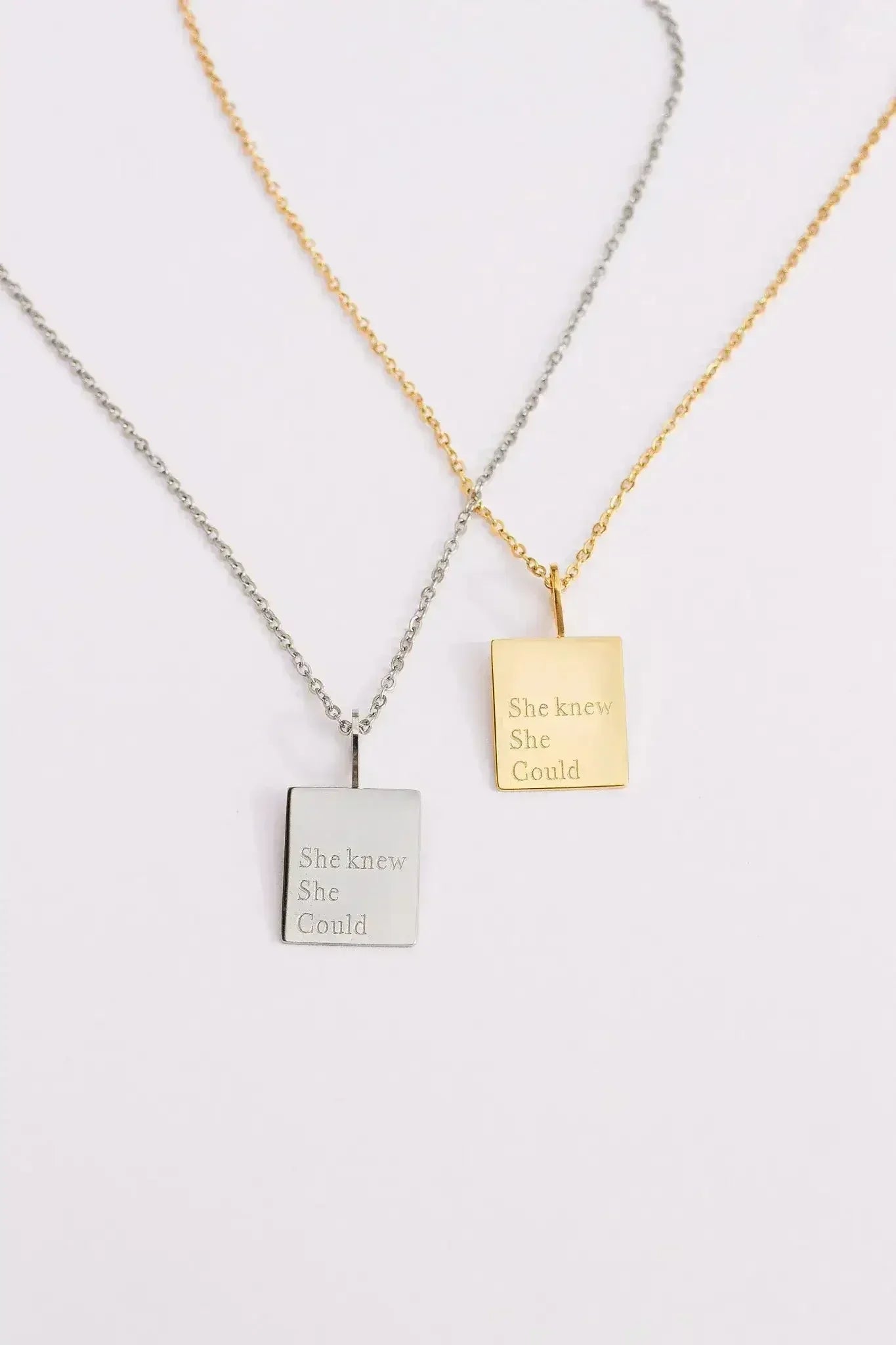 "She Knew She Could" Necklace - Femstylo