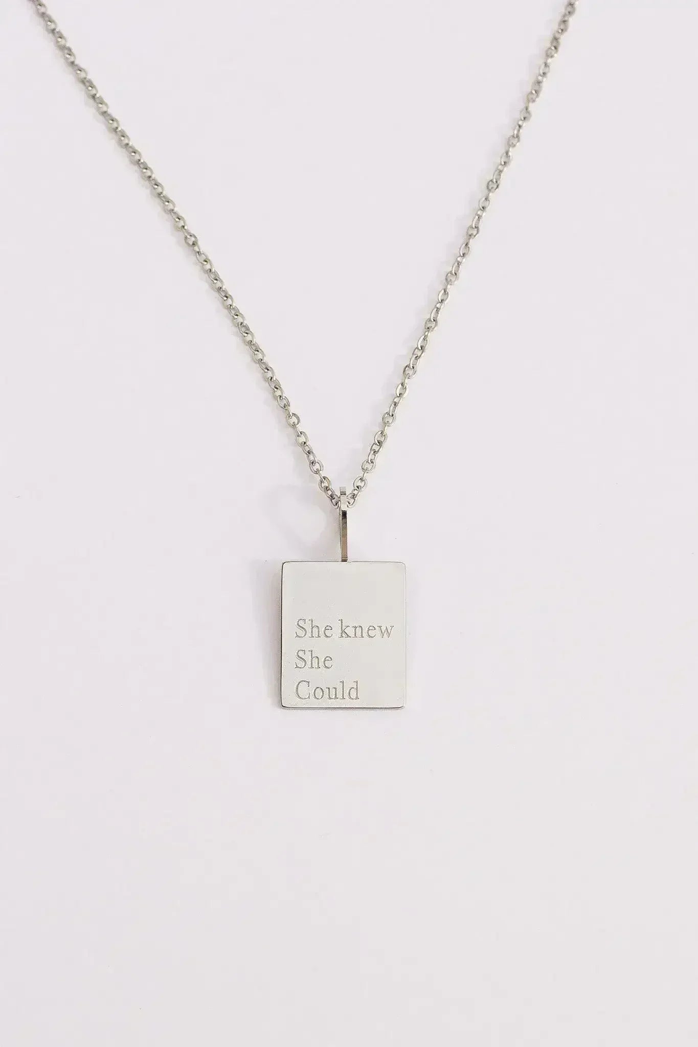 "She Knew She Could" Necklace - Femstylo