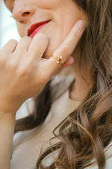 Carole Ring in Brick Topaz - Femstylo