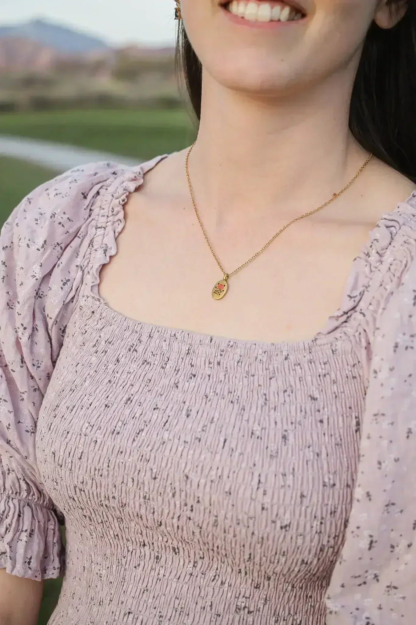 Irene Necklace in Red and Gold - Femstylo