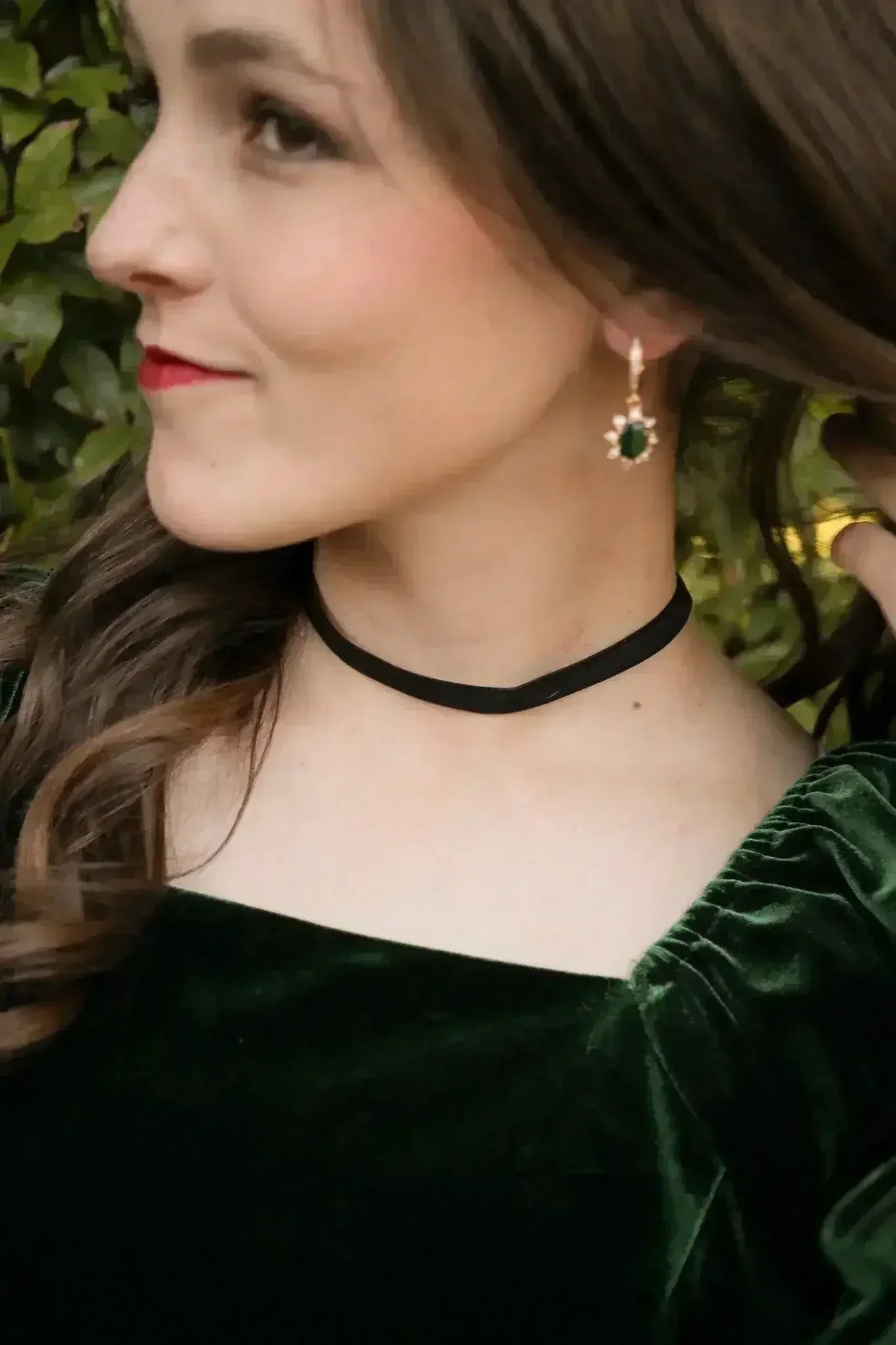 Clarisse Ribbon Choker in Black Velvet - Femstylo