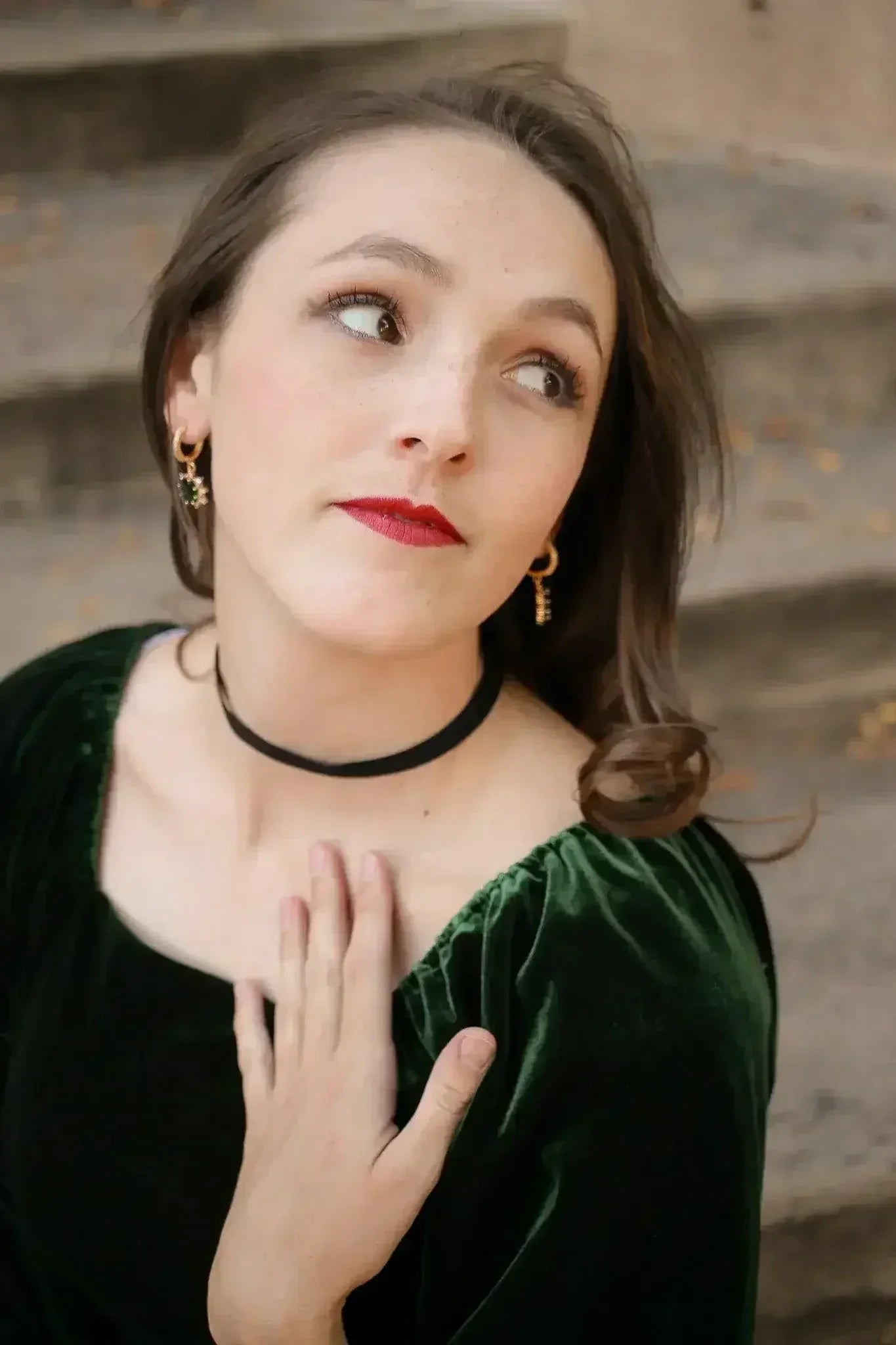 Clarisse Ribbon Choker in Black Velvet - Femstylo