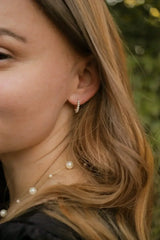 Pearl Huggie Hoop - Femstylo