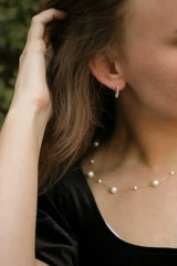 Pearl Huggie Hoop - Femstylo