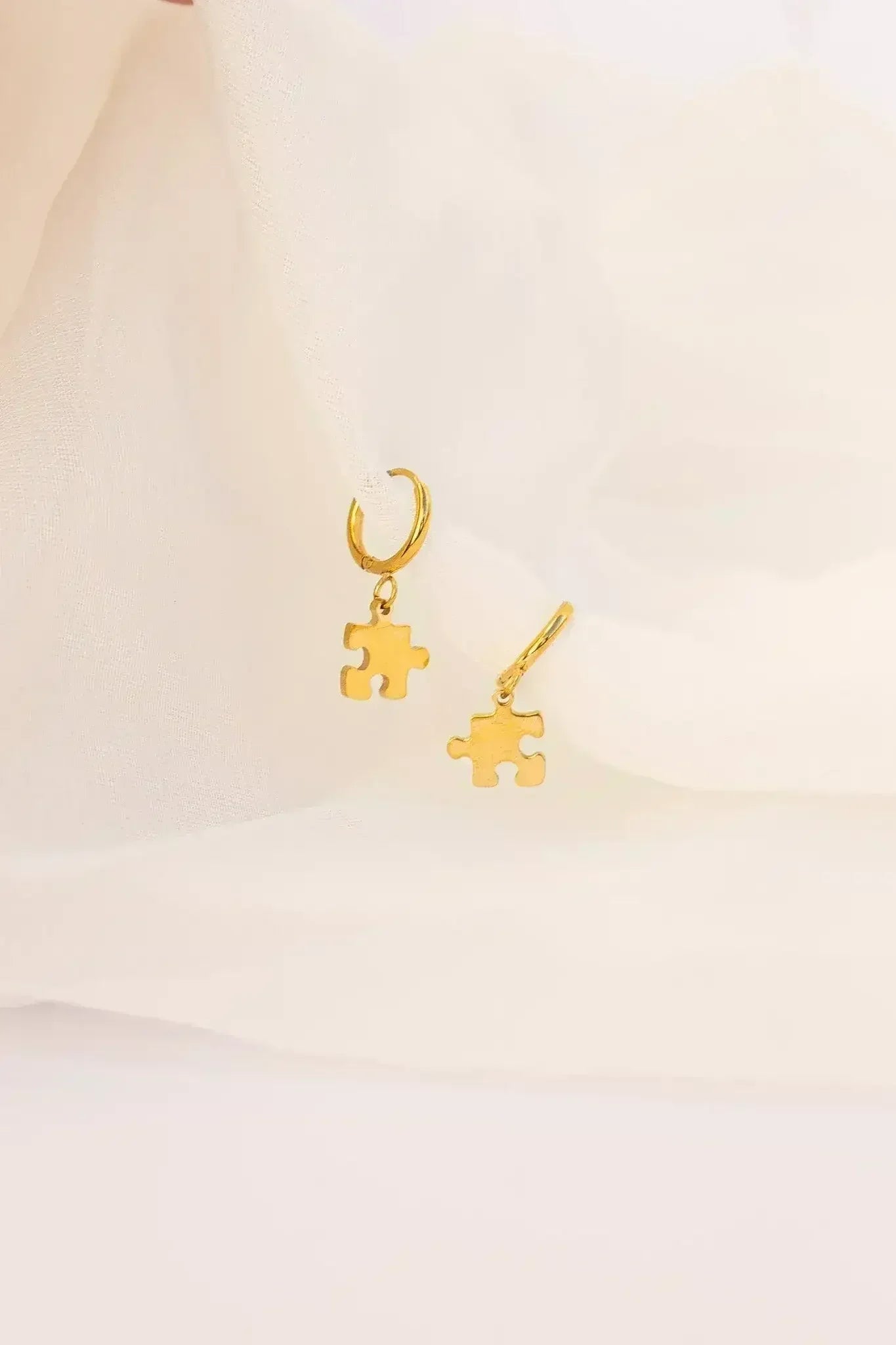Puzzle Piece Huggie Hoops - Femstylo