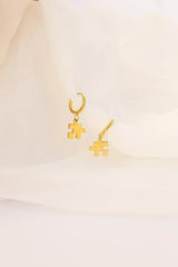 Puzzle Piece Huggie Hoops - Femstylo