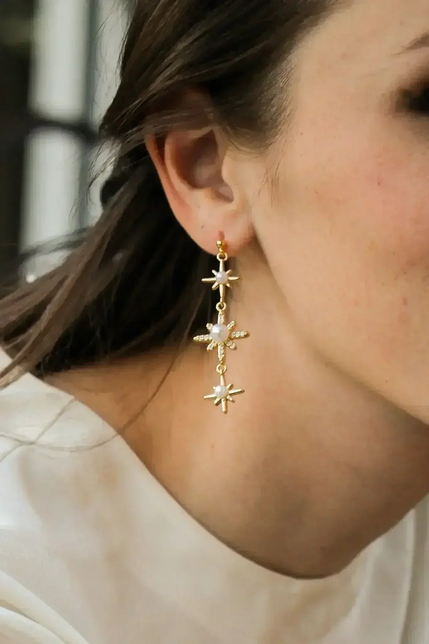 Starry Night Dangle in Gold - Femstylo