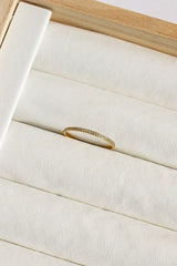 Dainty Crystal Stacker Ring - Femstylo
