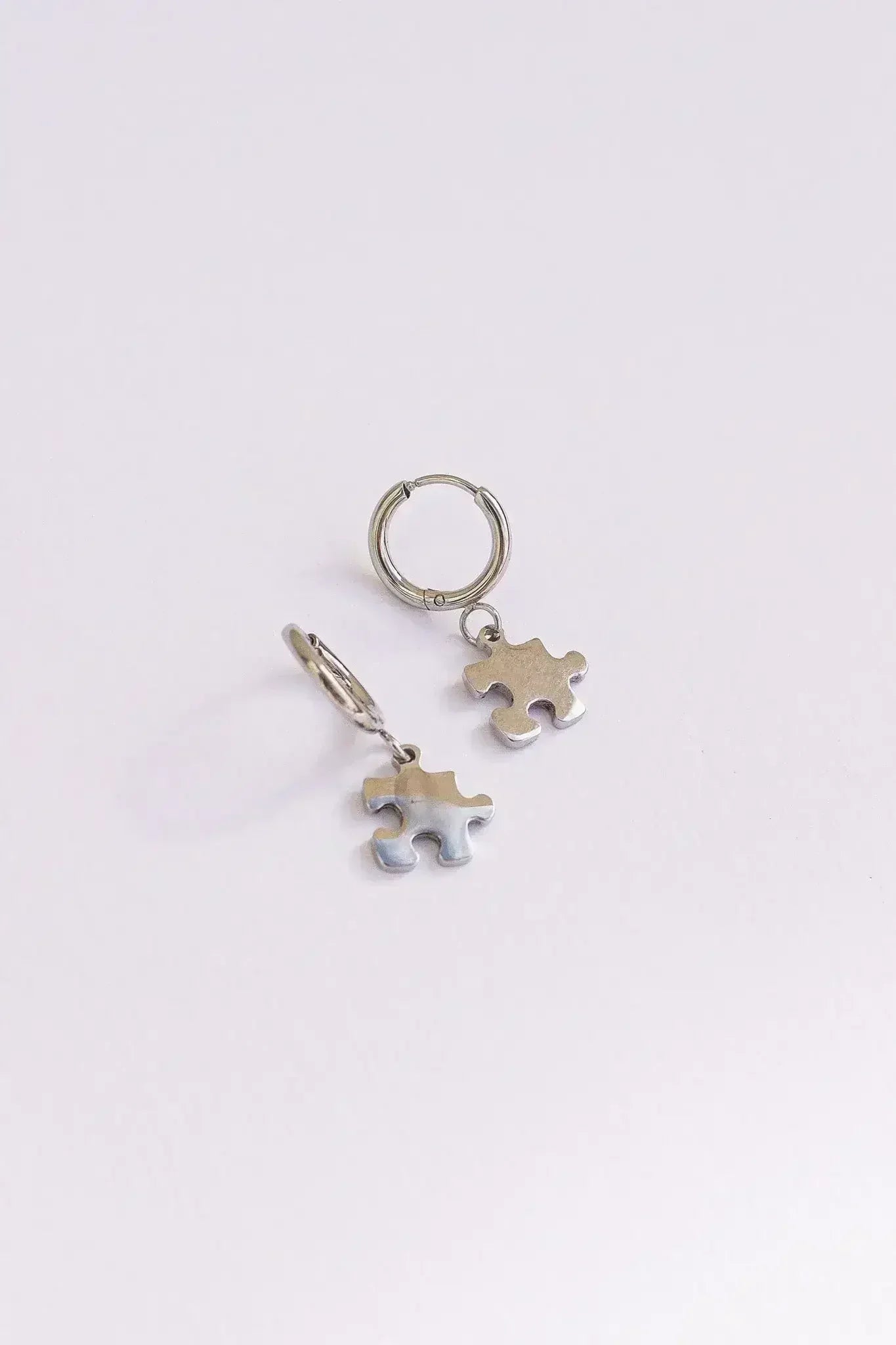 Puzzle Piece Huggie Hoops - Femstylo