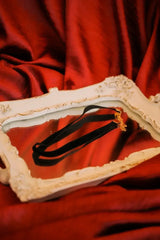 Clarisse Ribbon Choker in Black Velvet - Femstylo