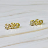 Mix Shape Bezel Shine Earrings
