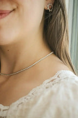 Josephine Necklace in Rhodium Filled - Femstylo