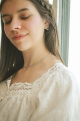 Josephine Necklace in Rhodium Filled - Femstylo