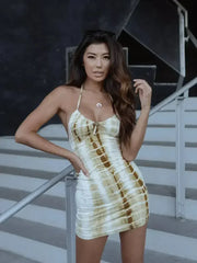 Vintage Summer Dreams Tie-Dye Dress - Femstylo