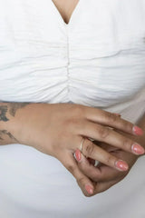 Dainty Crystal Stacker Ring - Femstylo