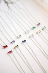 CZ Birthstone Necklace - Femstylo