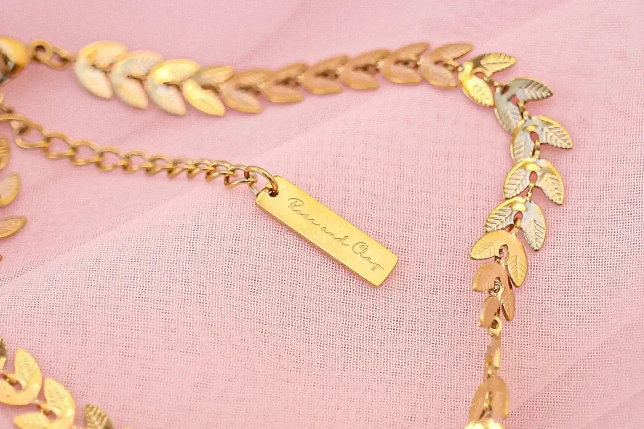 Persephone Anklet in Gold pleated Stainless steel Anklet | Femstylo - Femstylo