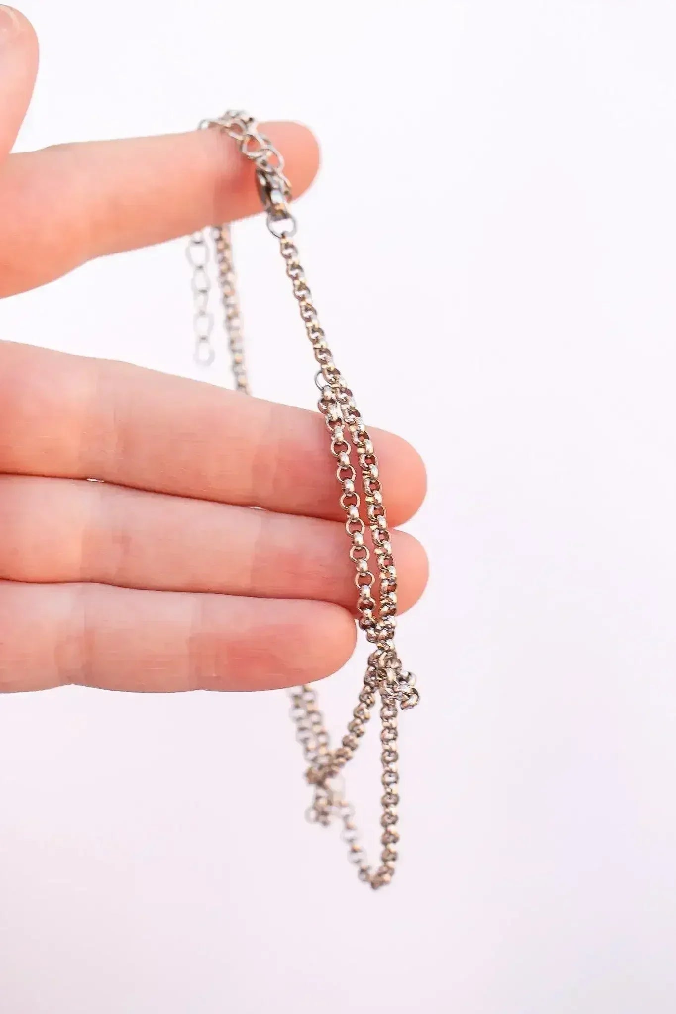 Freya Anklet in Silver Unique and Romantic | Femstylo - Femstylo