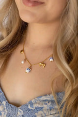 Bella Charm Necklace in Blue - Femstylo