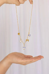 Bella Charm Necklace in Blue - Femstylo