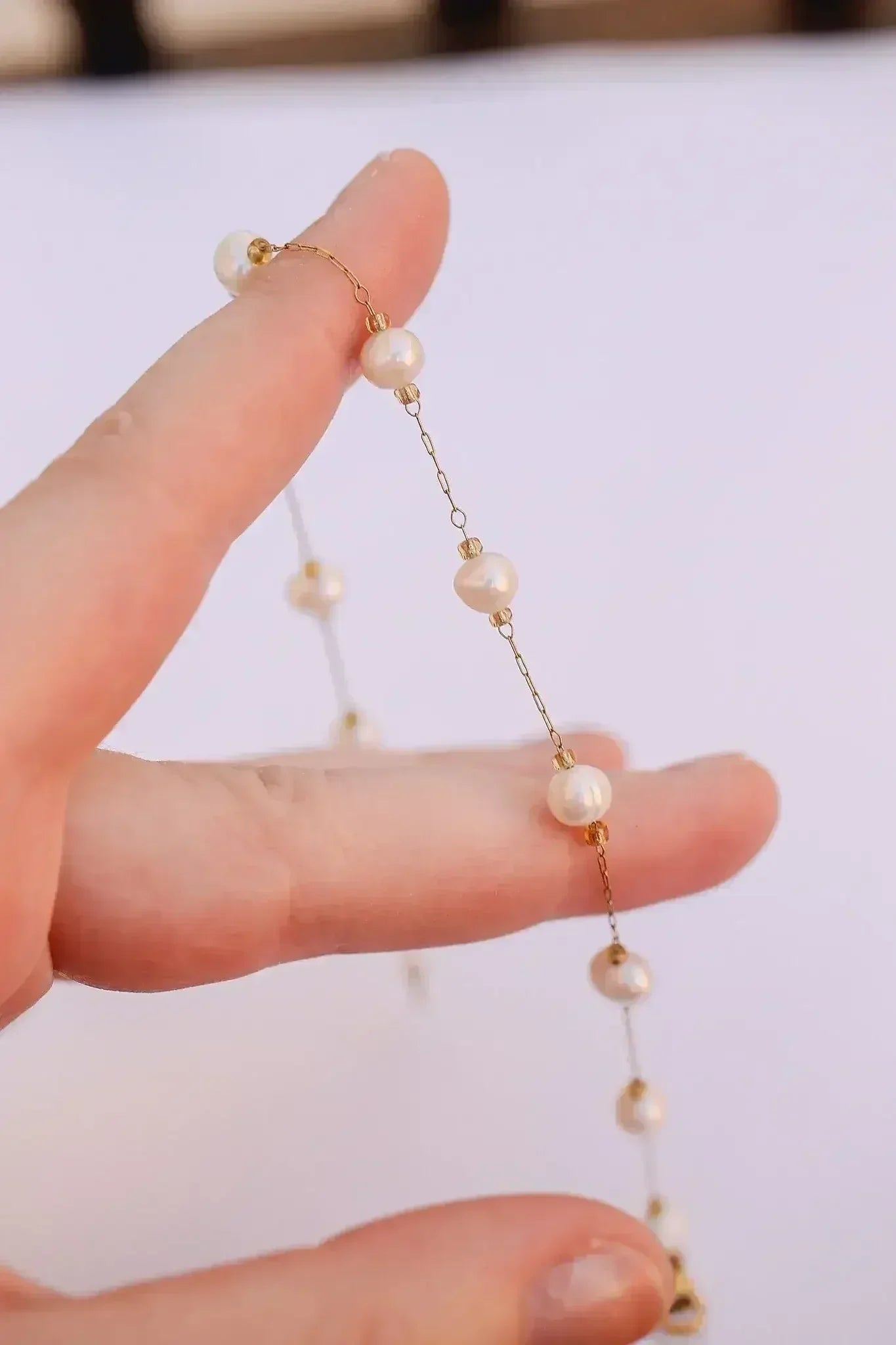 Aphrodite Anklet in Freshwater Pearl - Femstylo