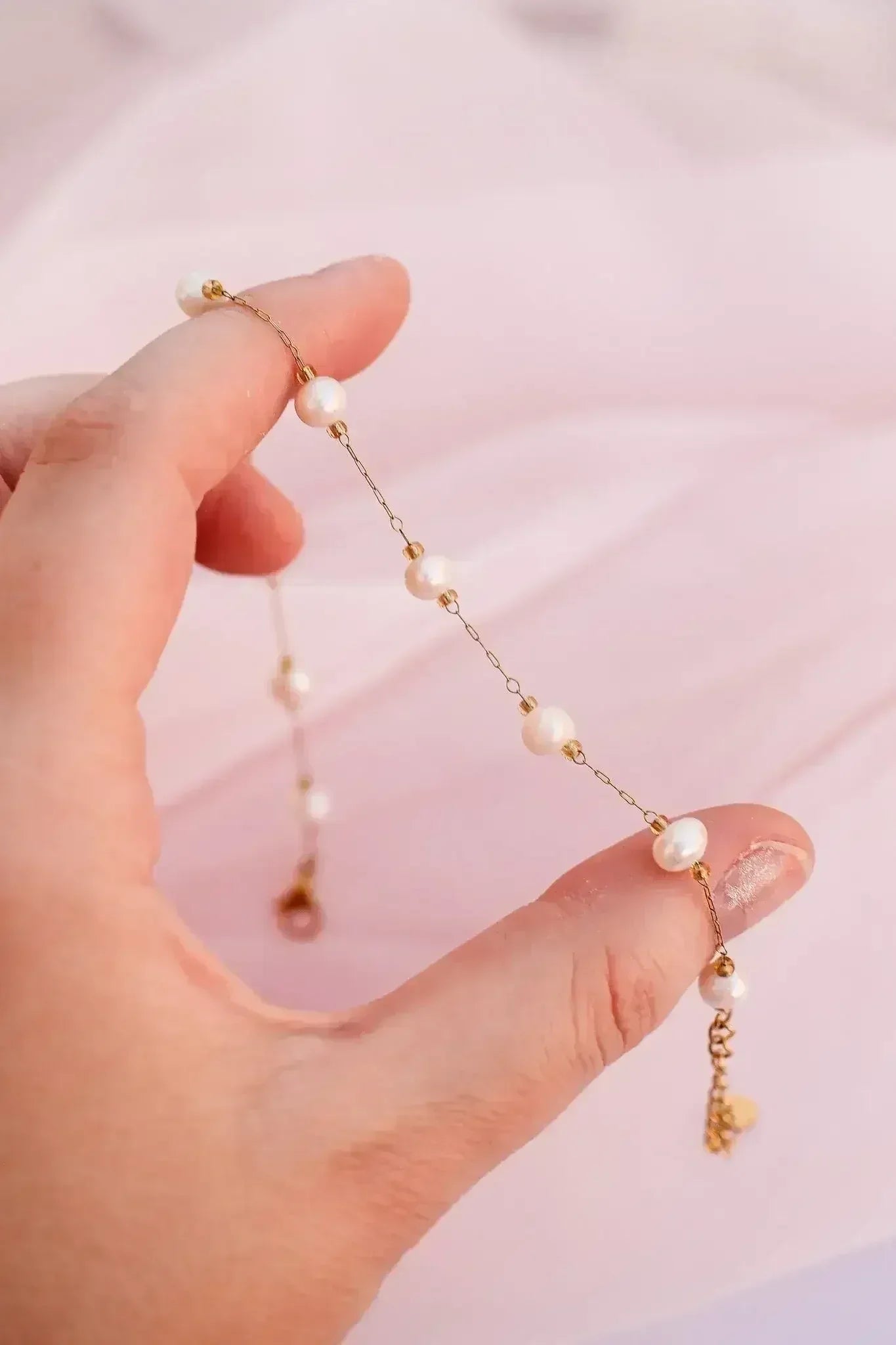 Aphrodite Anklet in Freshwater Pearl - Femstylo