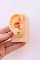 Bow Flat Back Stud - Femstylo