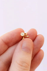 Bow Flat Back Stud - Femstylo