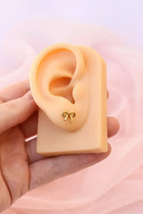 Bow Flat Back Stud - Femstylo