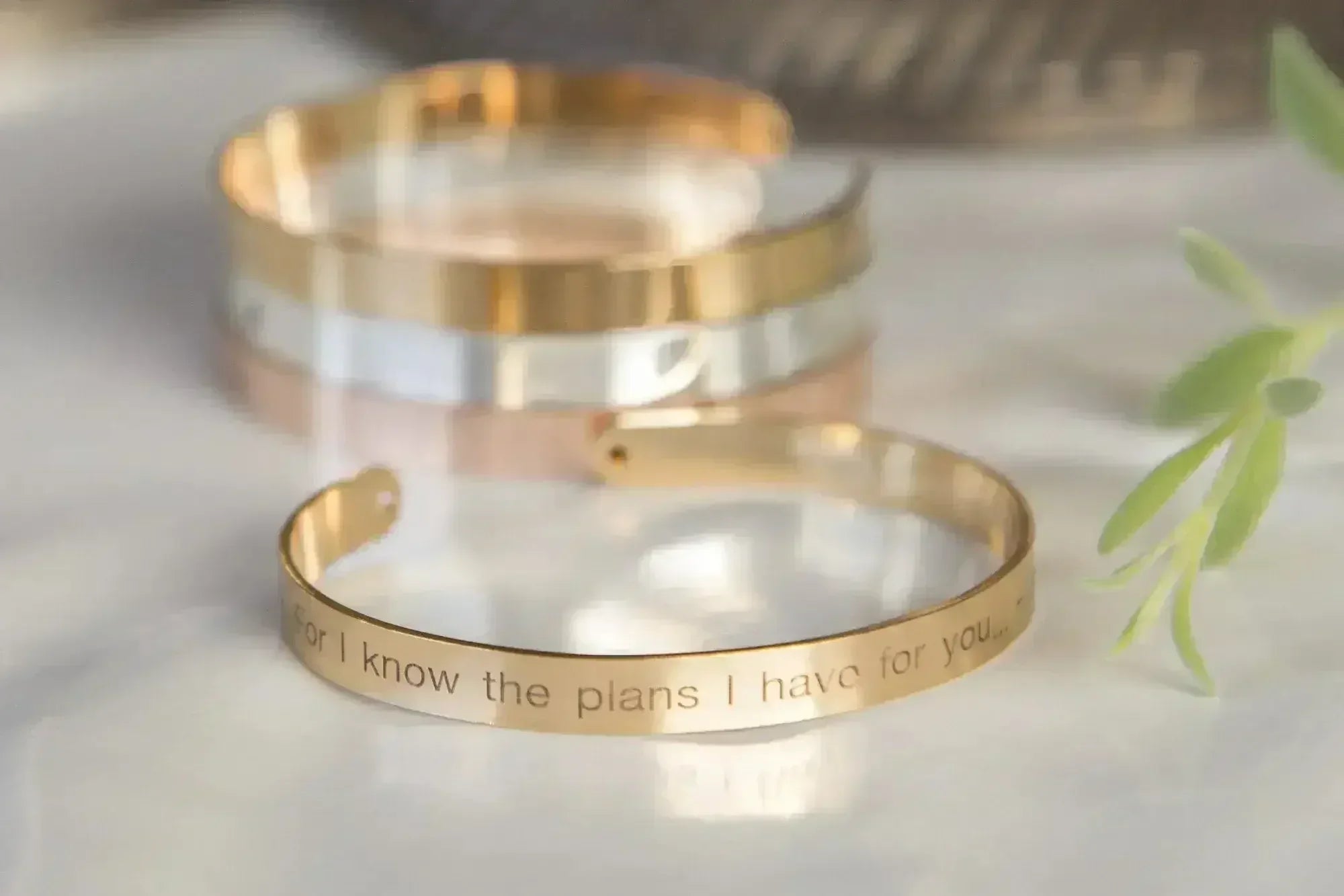 For I Know the Plans I Have For You Bracelet, Engraved Religious Bible - Femstylo