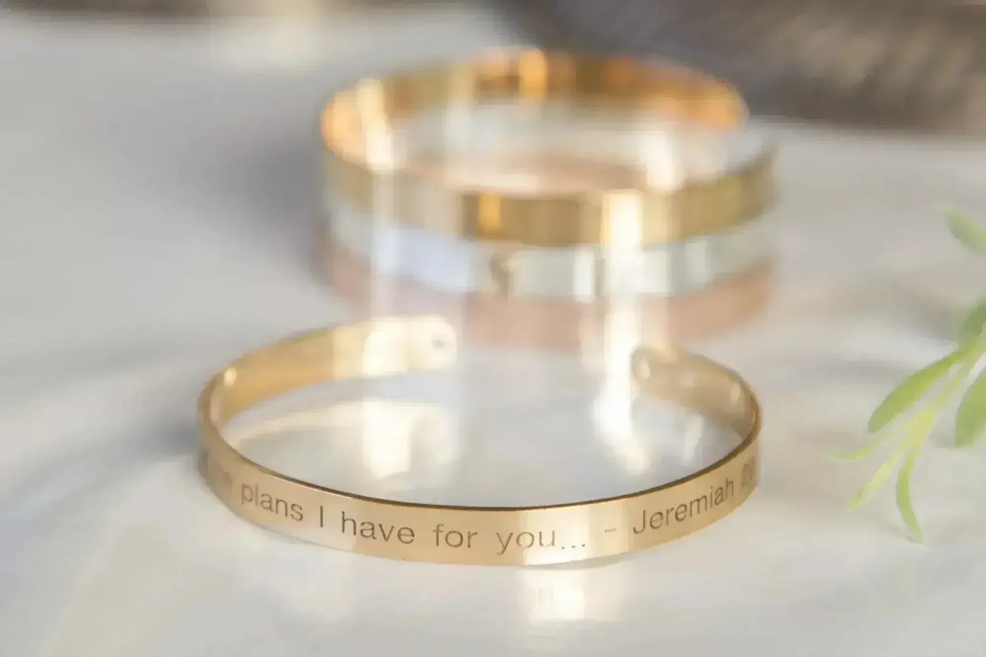 For I Know the Plans I Have For You Bracelet, Engraved Religious Bible - Femstylo