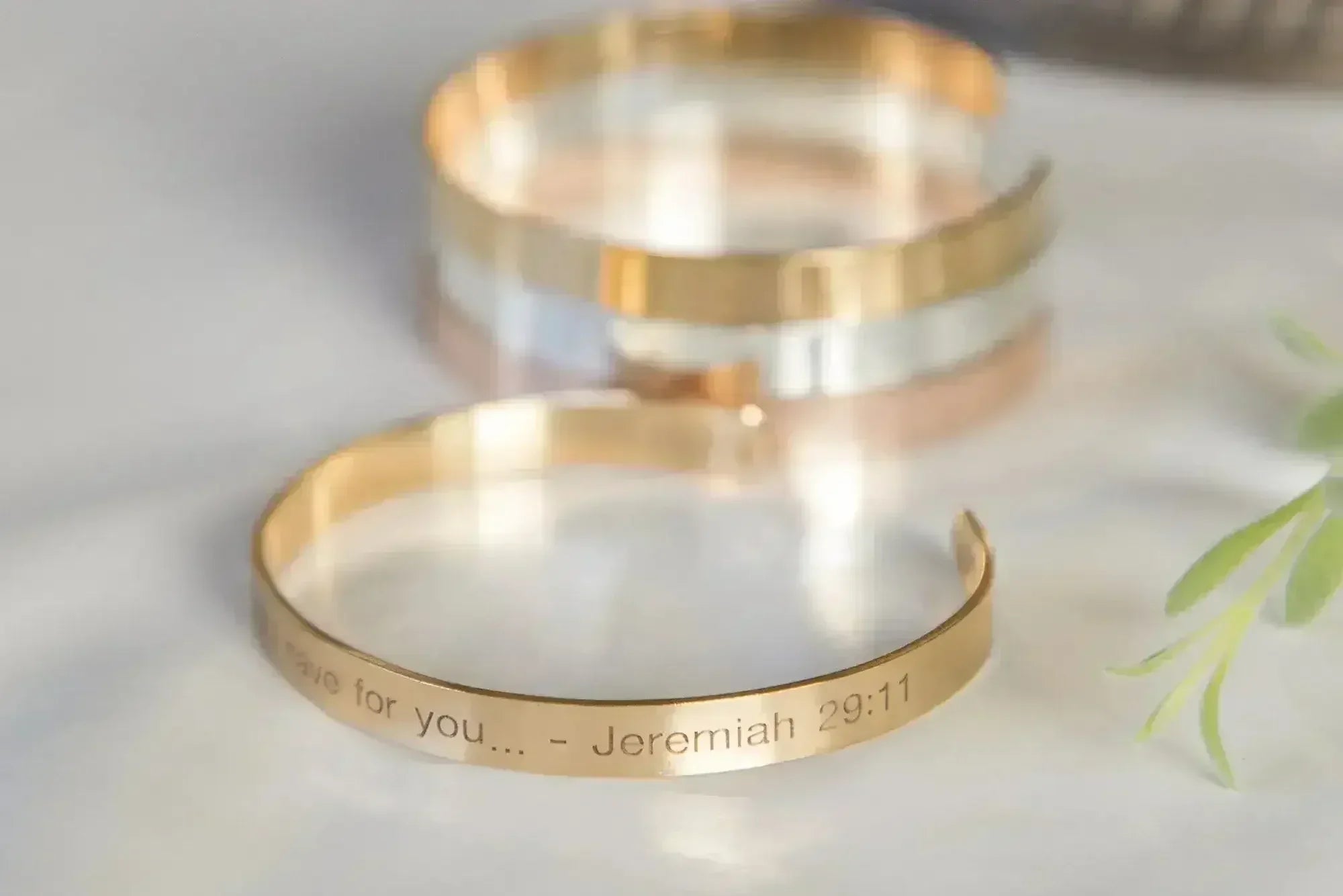 For I Know the Plans I Have For You Bracelet, Engraved Religious Bible - Femstylo