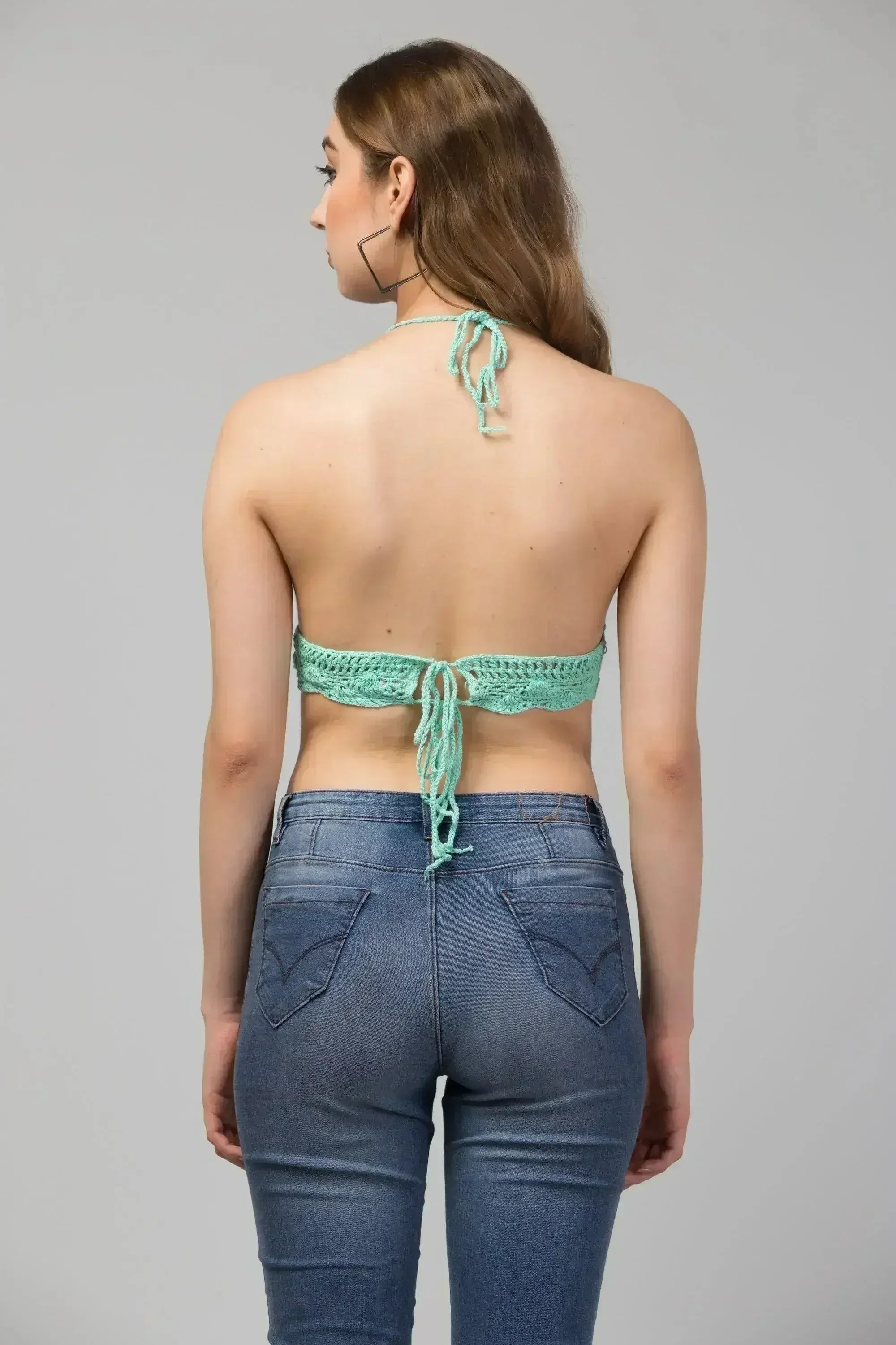 Caroline Crochet Crop Top-Bralette - Femstylo