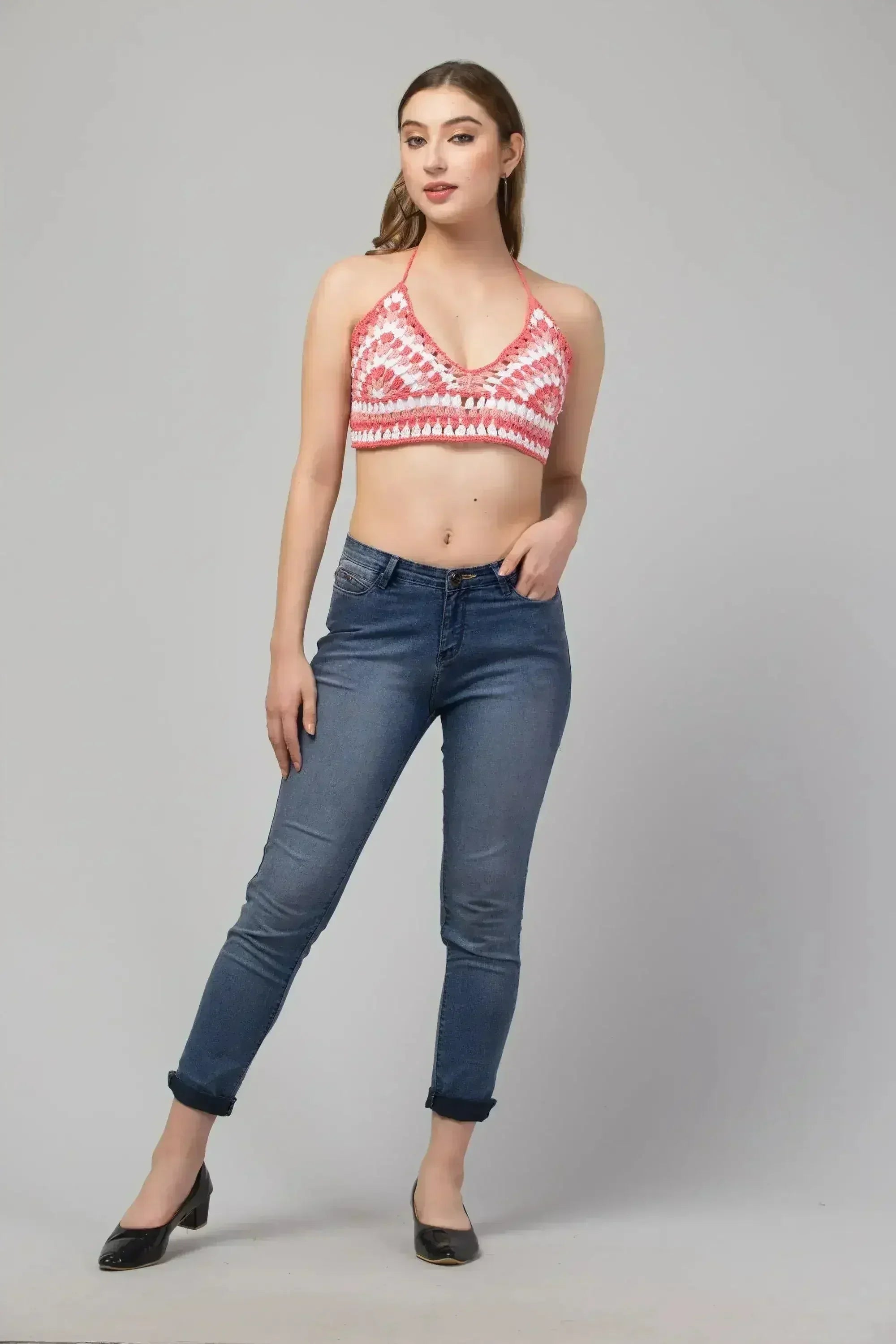 Rose Crop Top-Bralette - Femstylo