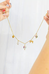 Bella Charm Necklace in Rose - Femstylo
