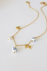 Bella Charm Necklace in Blue - Femstylo