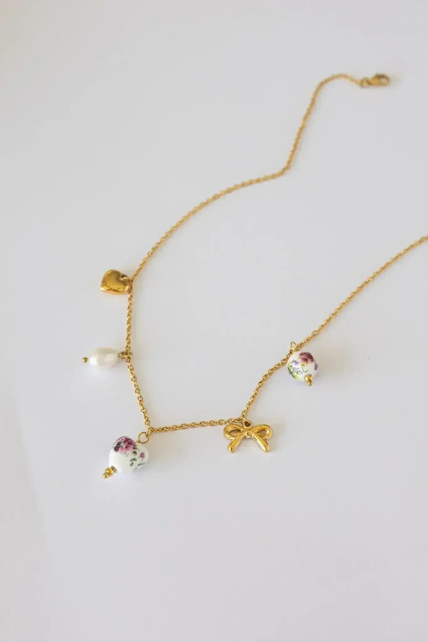 Bella Charm Necklace in Rose - Femstylo