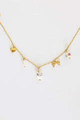 Bella Charm Necklace in Rose - Femstylo