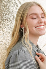 Ava Dangle in Silver Rhinestones - Femstylo