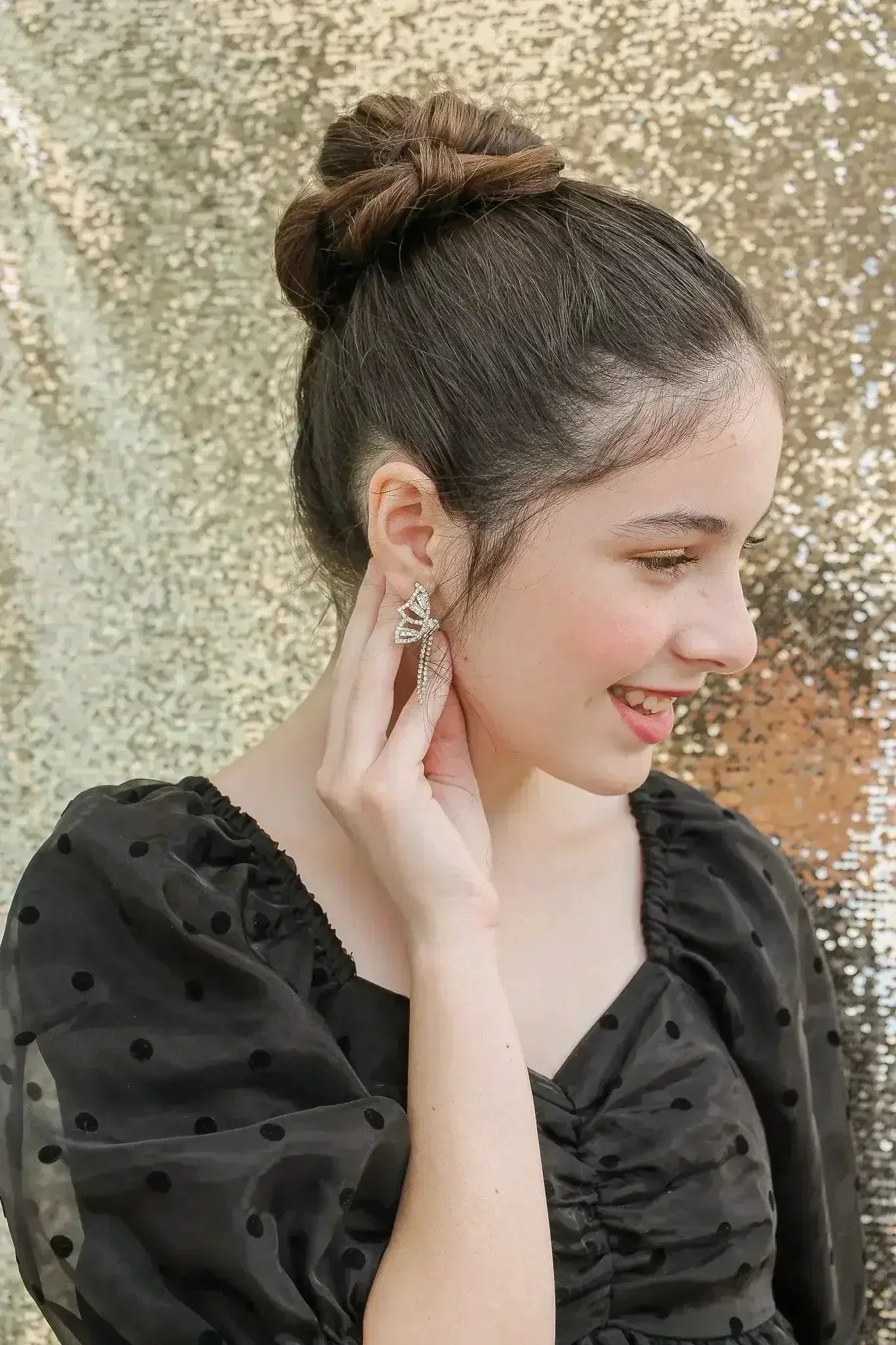 Social Butterfly Dangle in Gold - Femstylo