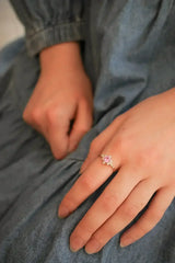 Calliope Ring in Pink Sapphire - Femstylo