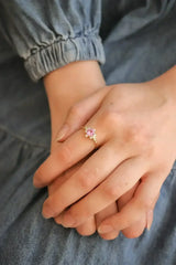 Calliope Ring in Pink Sapphire - Femstylo