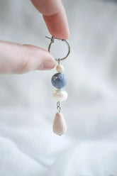 Celine Dangle in Clay Beads and Pearls - Femstylo